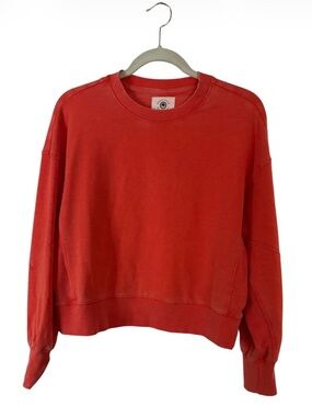 Sundry Anthropologie Coral/Orange Crewneck Sweatshirt Pullover Sz M